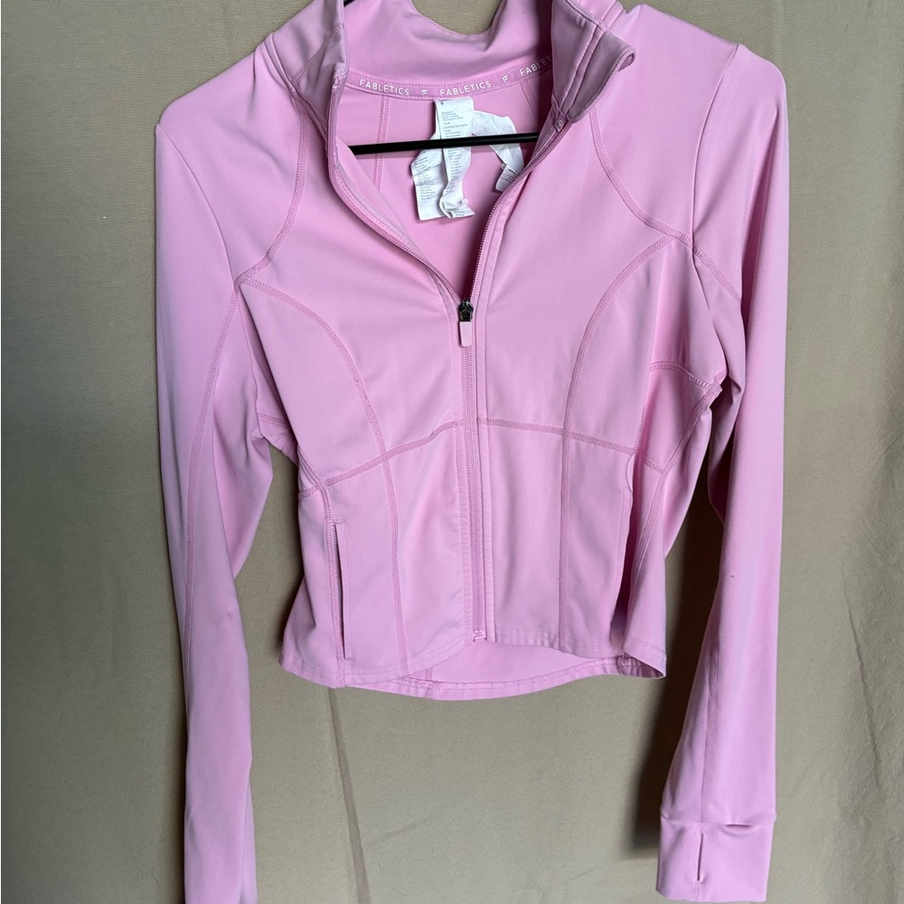 Fabletics Light Pink Women's Jacket - image 1